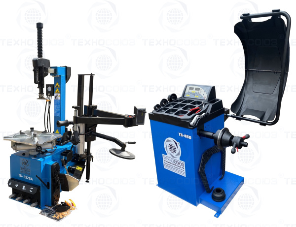 Комплект TS-3226A Станок шиномонтажный авто+TS-450 Балансировочный стенд для легковых авто