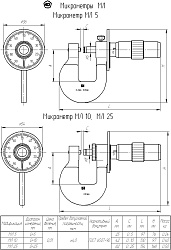 Микрометр листовой МЛ 25 кл.2