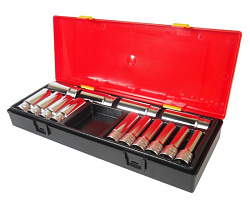 JTC-К4141 Набор головок торцевых глубоких 6-гранных 1/2"10-32мм (в кейсе) 14шт JTC /1